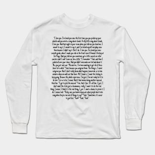 Ricky & Nini I love you scene from HSM:TM:TS! Long Sleeve T-Shirt